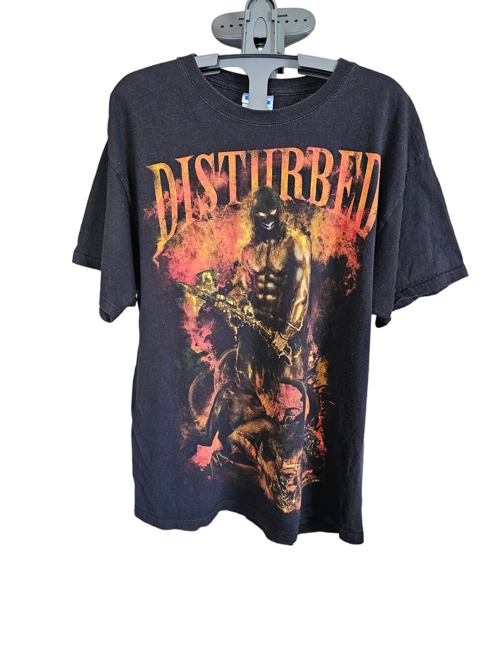 "Disturbed" Graphic Short Sleeve Tee Size L
